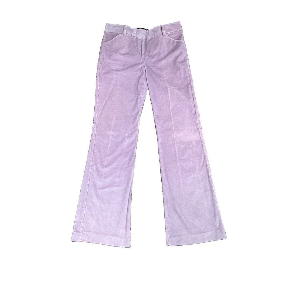 BODY BY VICTORIA LAVENDER CORDUROY PANTS SZ10 THE CHRISTIE FIT Mid-Rise Flare